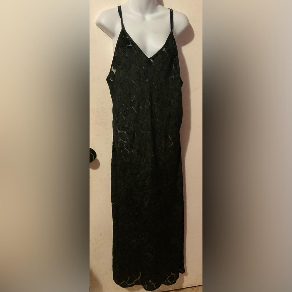 Marilyn Monroe women’s Black velvet see through Nightgown size L